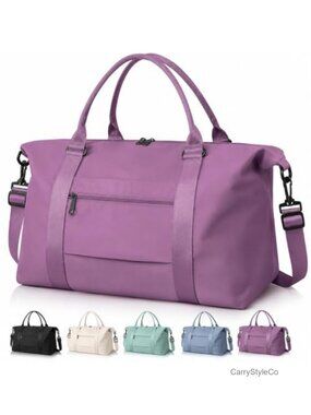 Weekender Travel Duffel Bag Carry On Tote Trolley Sleeve Waterproof Polyester